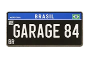Garage 84 Placa preta